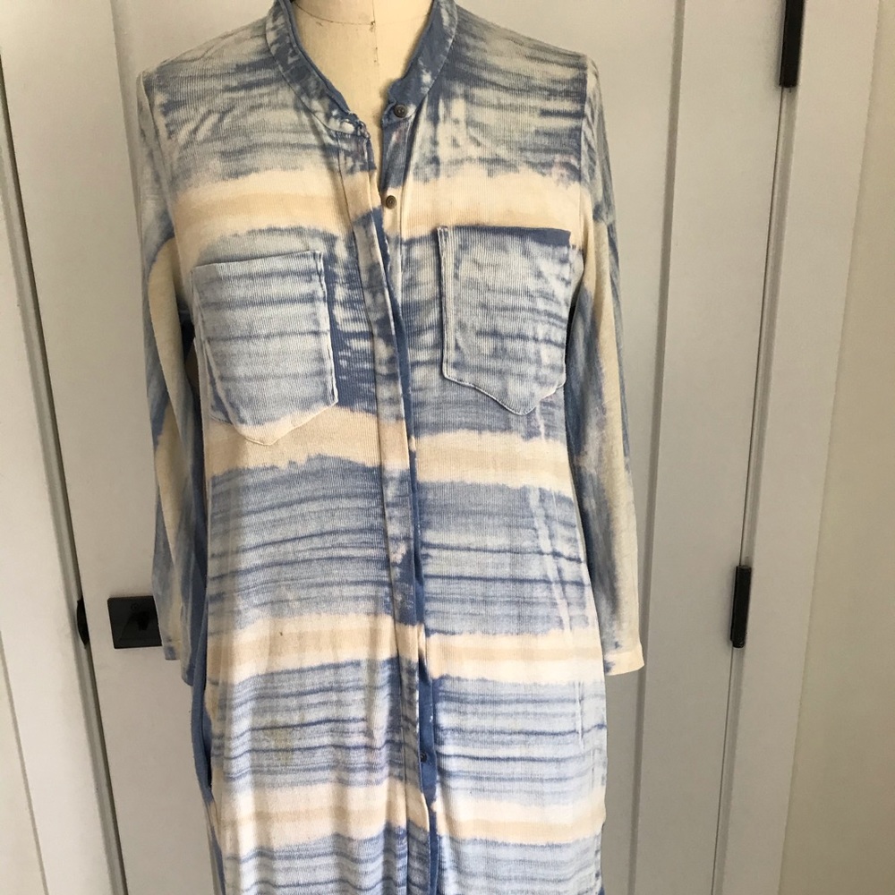 Hand dyed cotton dress